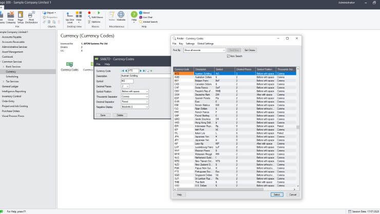 Accpac erp incorrect version of database software